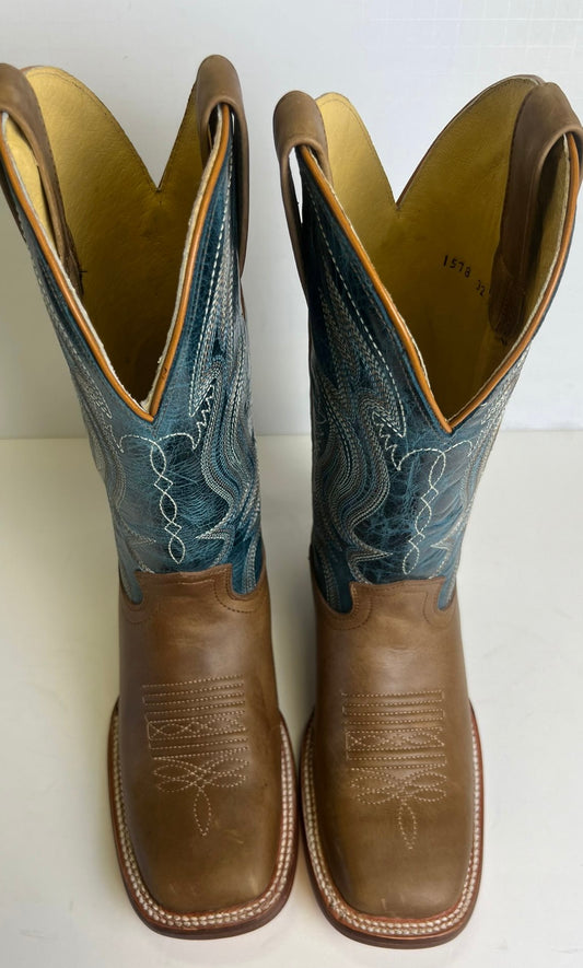 Crazy western brown and blue women’s boot