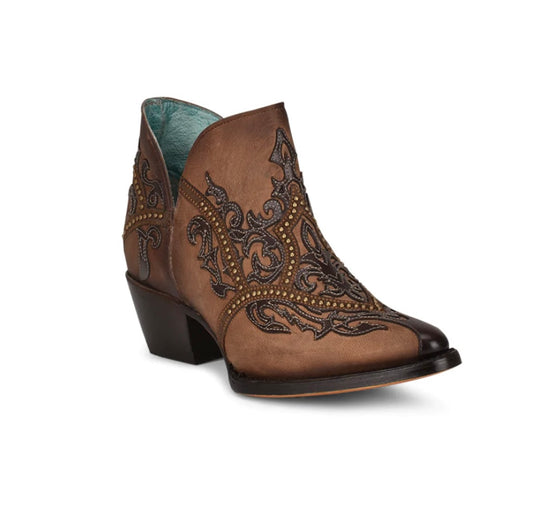 Corral Women’s Ld Orix Overlay & Studs Bootie Pointed Toe