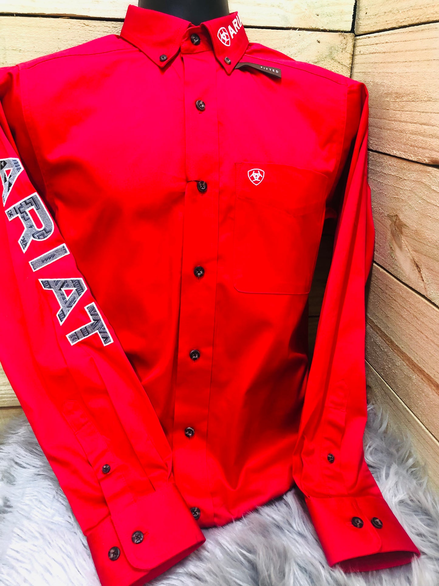 Ariat men red shirt