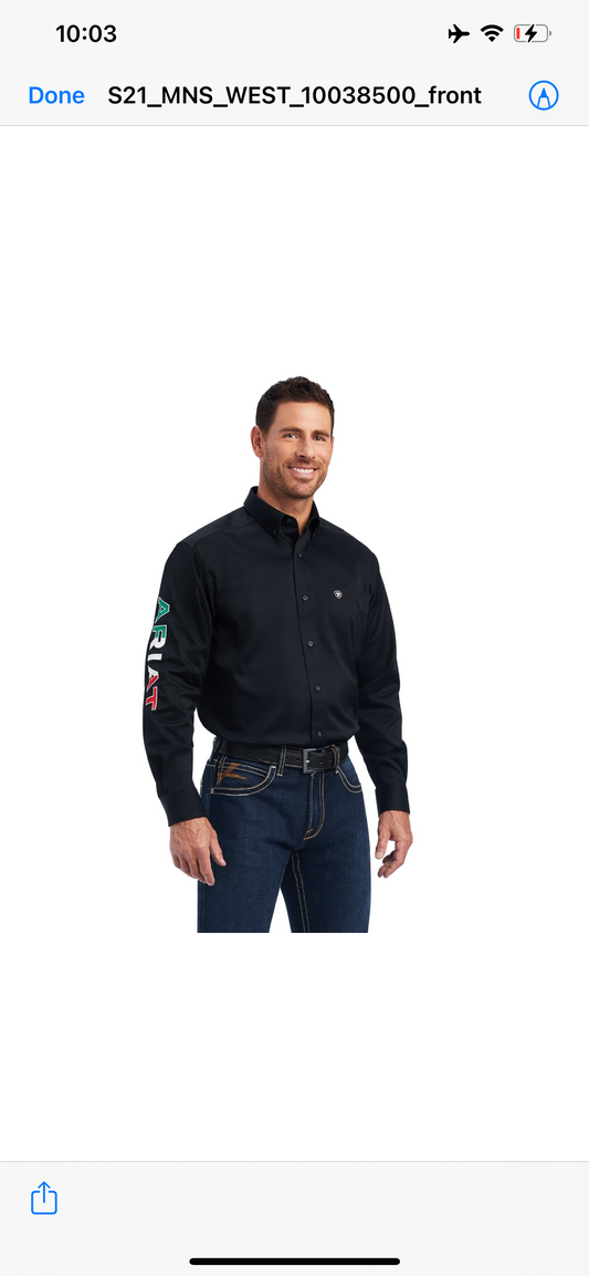 Mexico Team Logo Twill Classic Fit Shirt