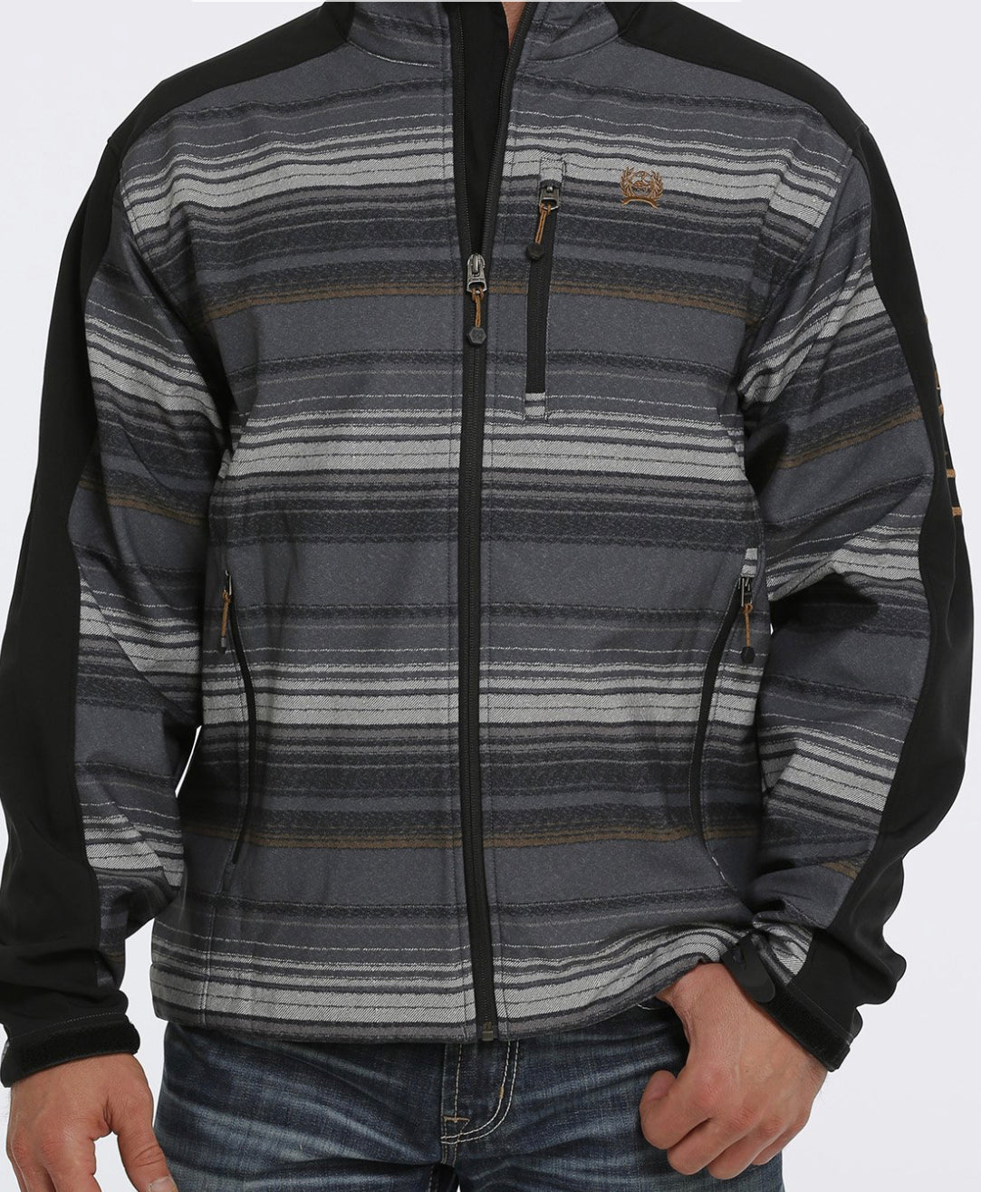 Men’s Cinch Jacket Black/Grey/Gold