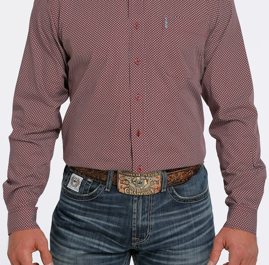 Men’s Cinch Modern Fit Slightly Narrowed Body Same Long Sleeve Shirt