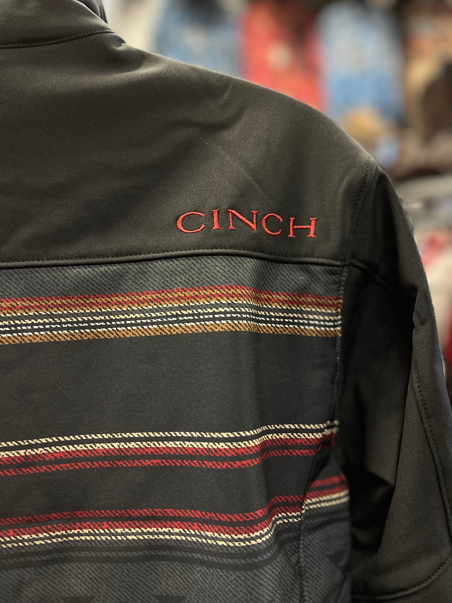 Cinch Men’s Jacket Black/Red/Grey with Concealed Carry Pocket