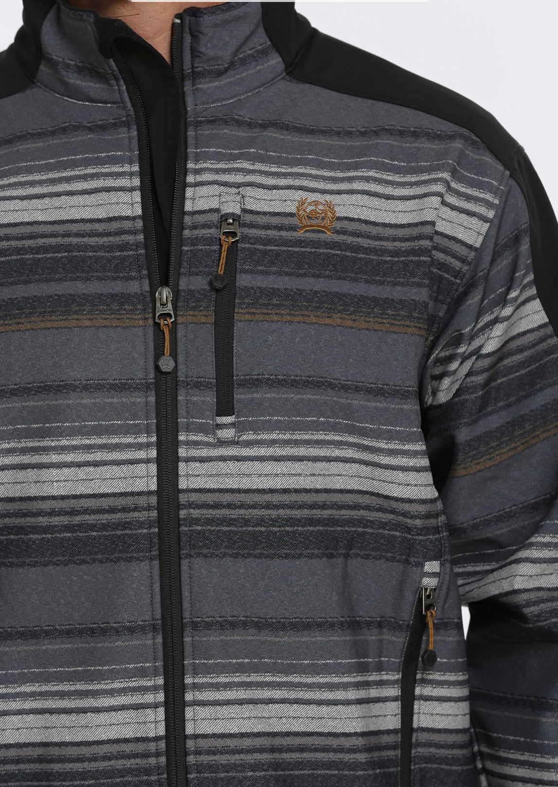 Men’s Cinch Jacket Black/Grey/Gold