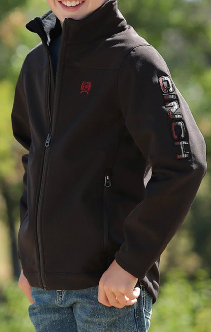 Cinch Kids Jacket Brown/Red